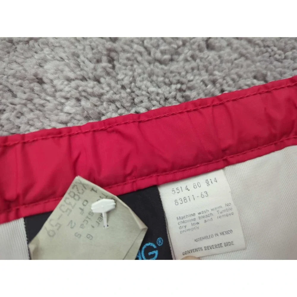 Vintage‎ White Stag Skiwear Snow Pants Mens W:32 Red Side Leg Zip Made in Mexico